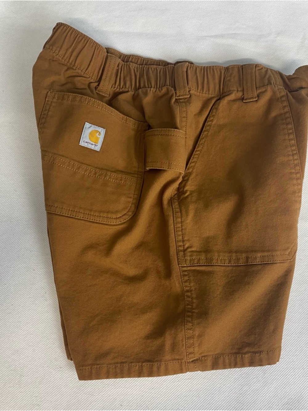 Carhartt Shorts Women 6 Brown Rugged Flex Canvas Relaxed Utility Shorts - Picture 6 of 12